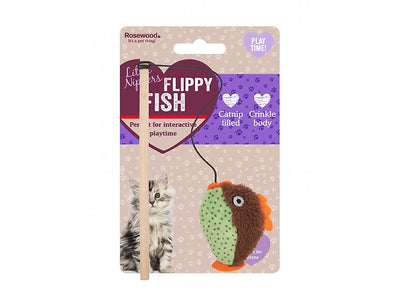 Rosewood Little Nippers Flippy Fish Kitten Toy