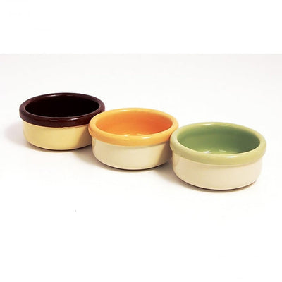 ROSEWOOD 3.375" Two-Tone Ceramic Hamster Bowl