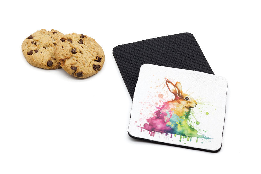 Square Neoprene Rabbit Cup Coster