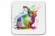 Square Neoprene Rabbit Cup Coster - Misprints M003