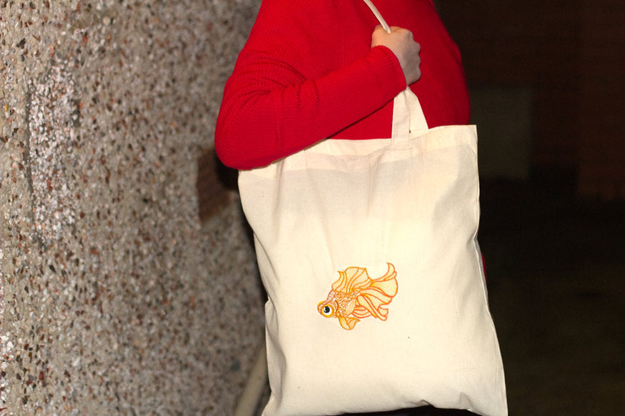 Goldfish Cotton Tote Bag