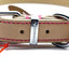 Damaged -  Xtra Large Tan Luxury Leather Dog Collar (22-26")