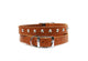 Tan Leather Stud Collar