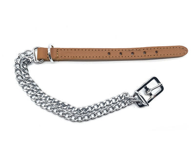 Ancol 2 Row Chain Collar - Tan
