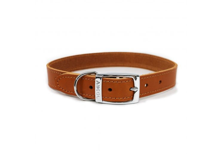 Ancol Tan Heritage Leather Collar