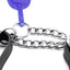 Ancol Leather & Chain Check Collar Black 45-60cm