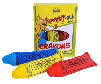 Yeowww!-ola Crayon 3-Pack Cat Toys