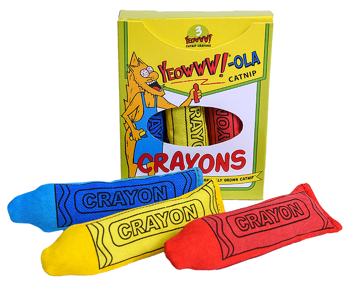Yeowww!-ola Crayon 3-Pack Cat Toys