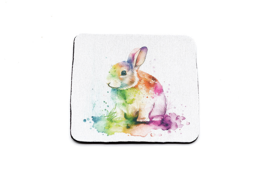 Square Neoprene Rabbit Cup Coster