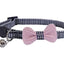 Rosewood Designer Pink Bow Dogtooth Cat Collar
