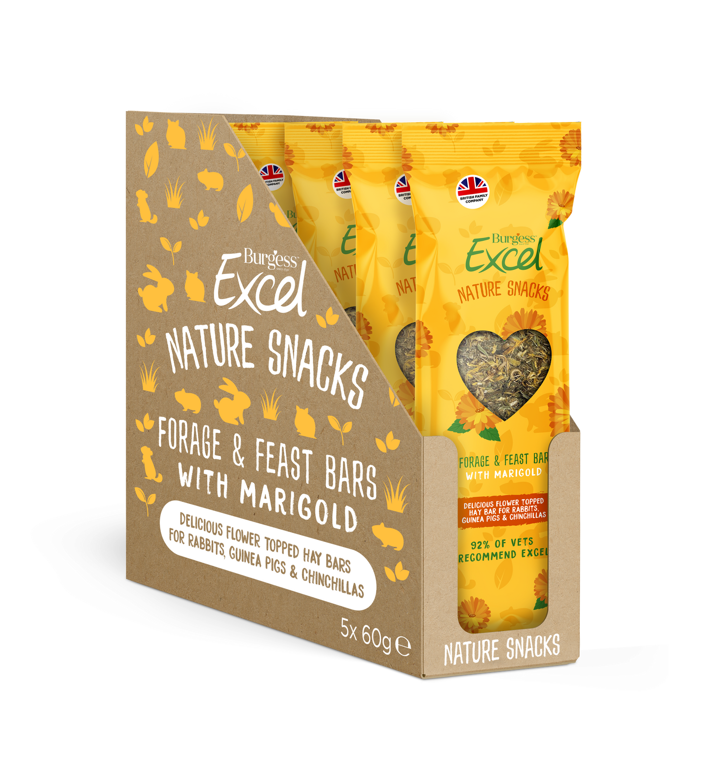 Burgess Excel Forage & Feast Hay Bar with Marigold