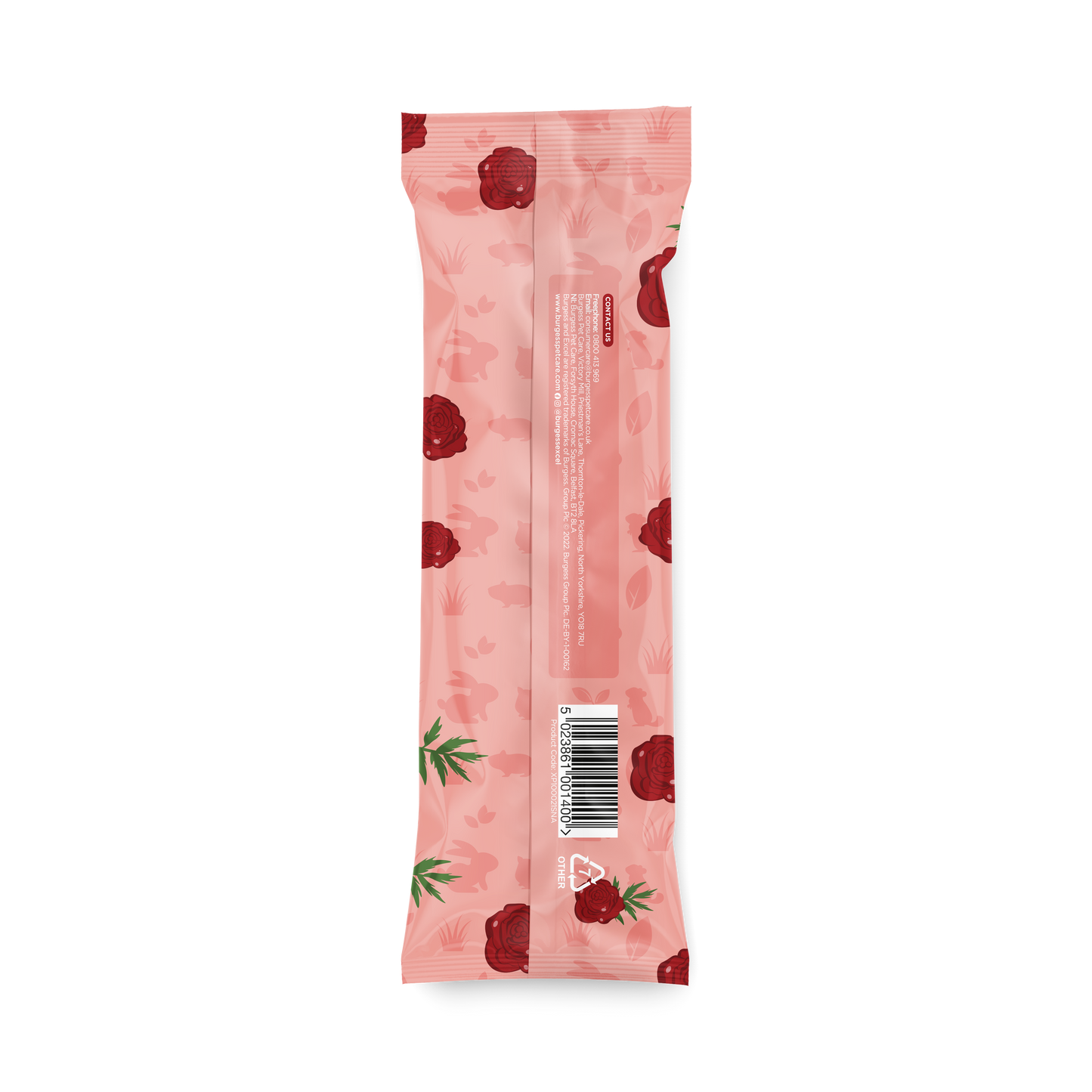 Burgess Excel Forage & Feast Hay Bar with Rose Back View