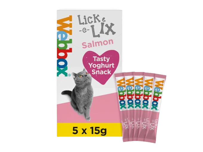 Webbox Lick-e-Lix with Salmon Tasty Yoghurt Snack