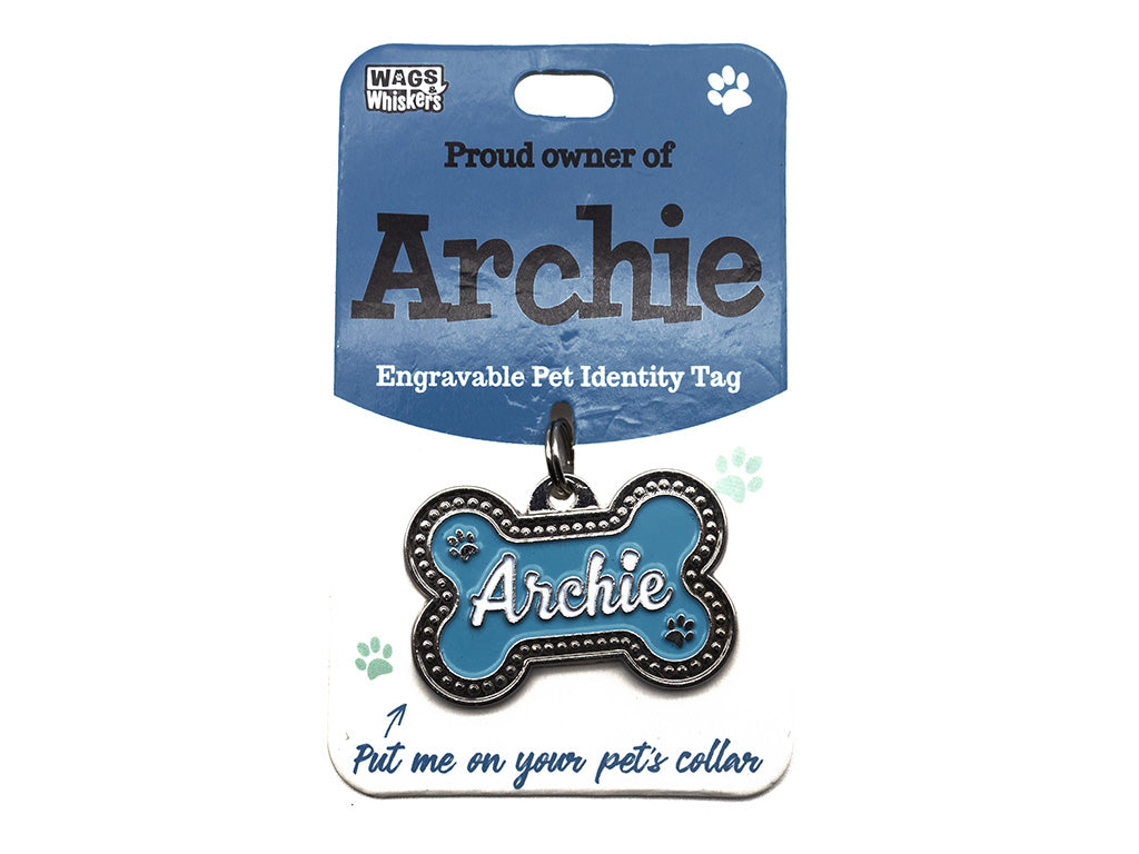 Wags & Whiskers Archie Dog Identity Tag