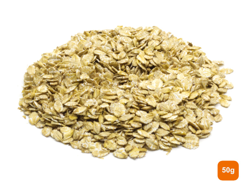 A jar of flaked barley  50g