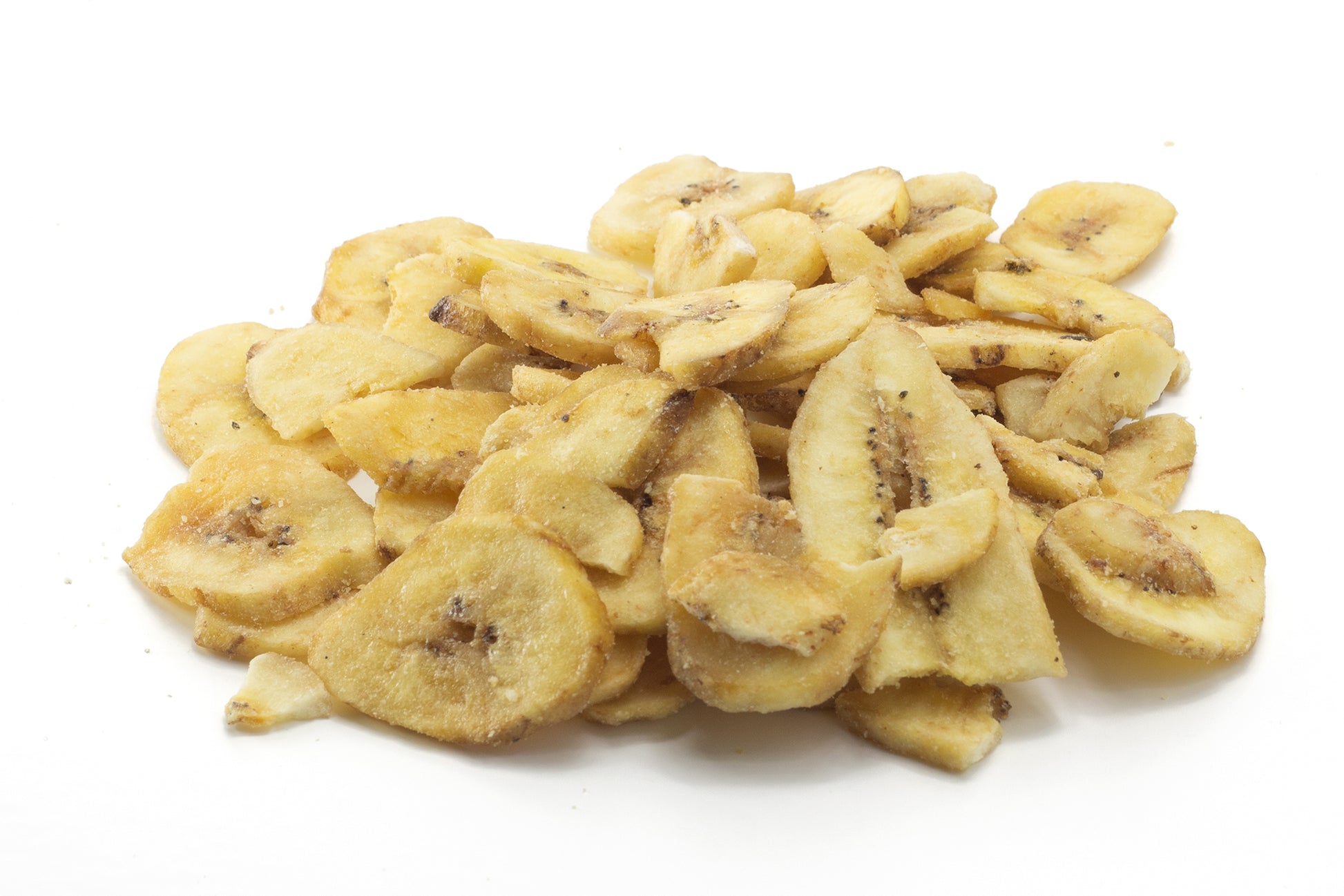 A pile of dried banana slices