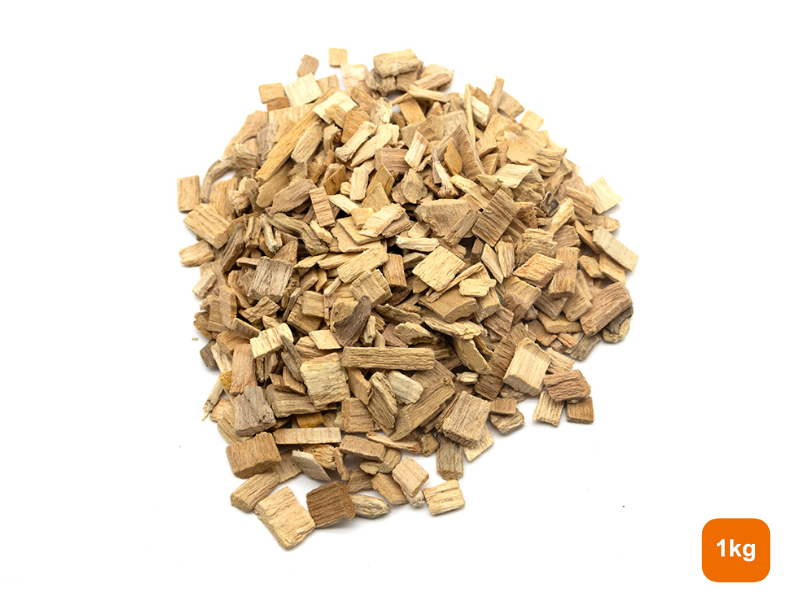 Beech Chips on a white background with a weight indicator of 1kg.