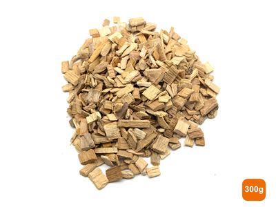 Beech Chips on a white background with a weight indicator of 300g.