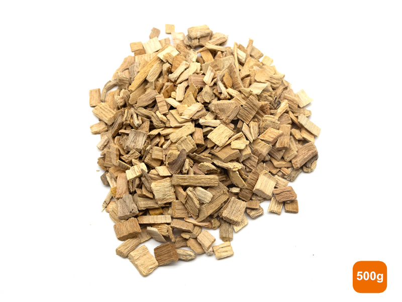 Beech Chips on a white background with a weight indicator of 500g.