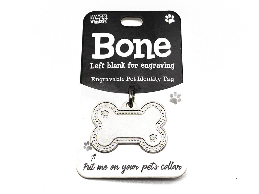 Wags & Whiskers Bone Dog Identity Tag