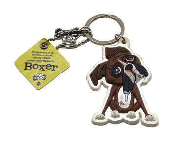 Wags & Whiskers Boxer Keyring