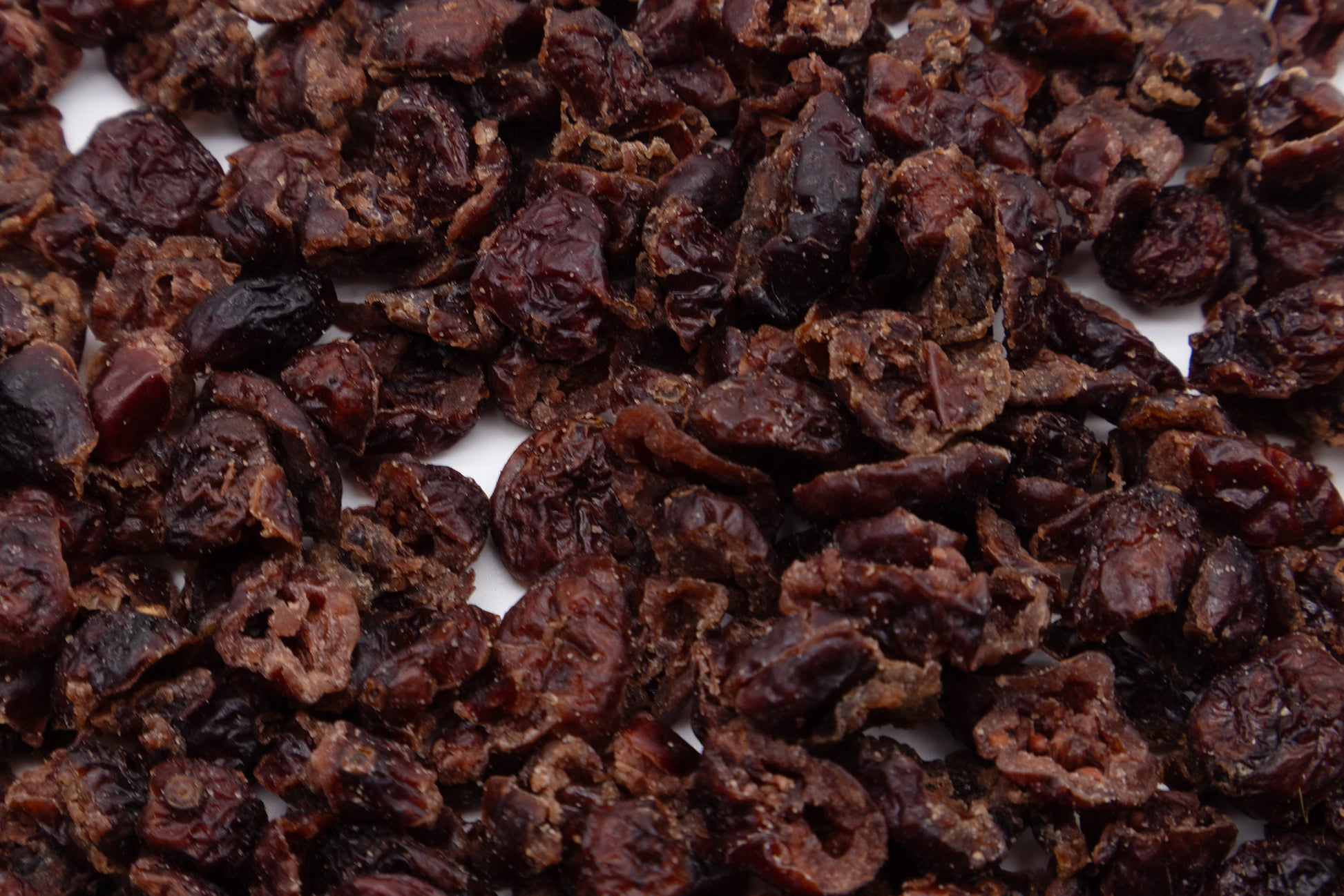 A close up of dried cranberries