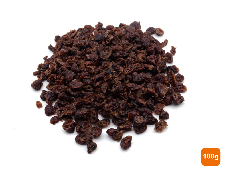 A pile of dried cranberries 100g