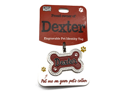 Wags & Whiskers Dexter Dog Identity Tag