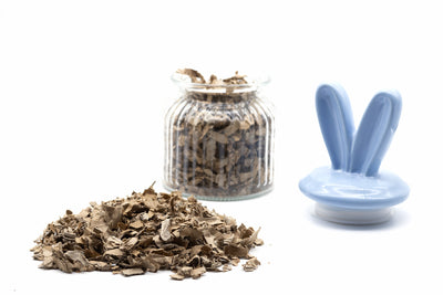 A jar filled with eco bedding