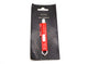 Buster Tick Forceps in red and white, packaged on a black cardboard backing with the brand name 'BUSTER' and product name 'TICK FORCEPS' printed at the top.