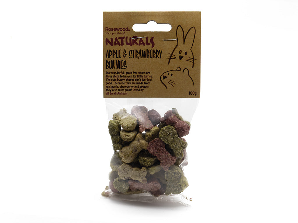 Rosewood Naturals Apple & Strawberry Bunnies
