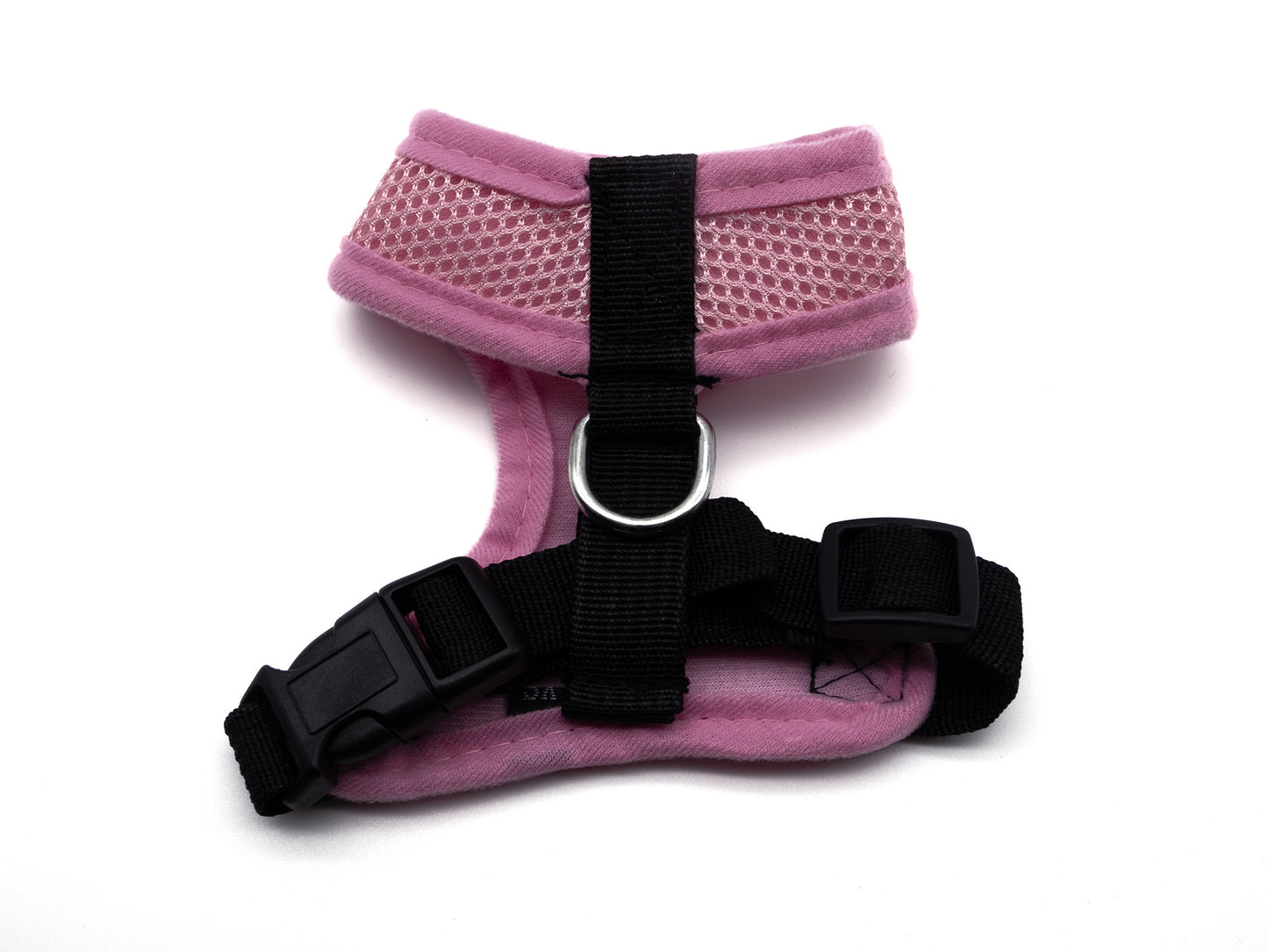 Pink Mesh Dog Harness - Extra Small back view