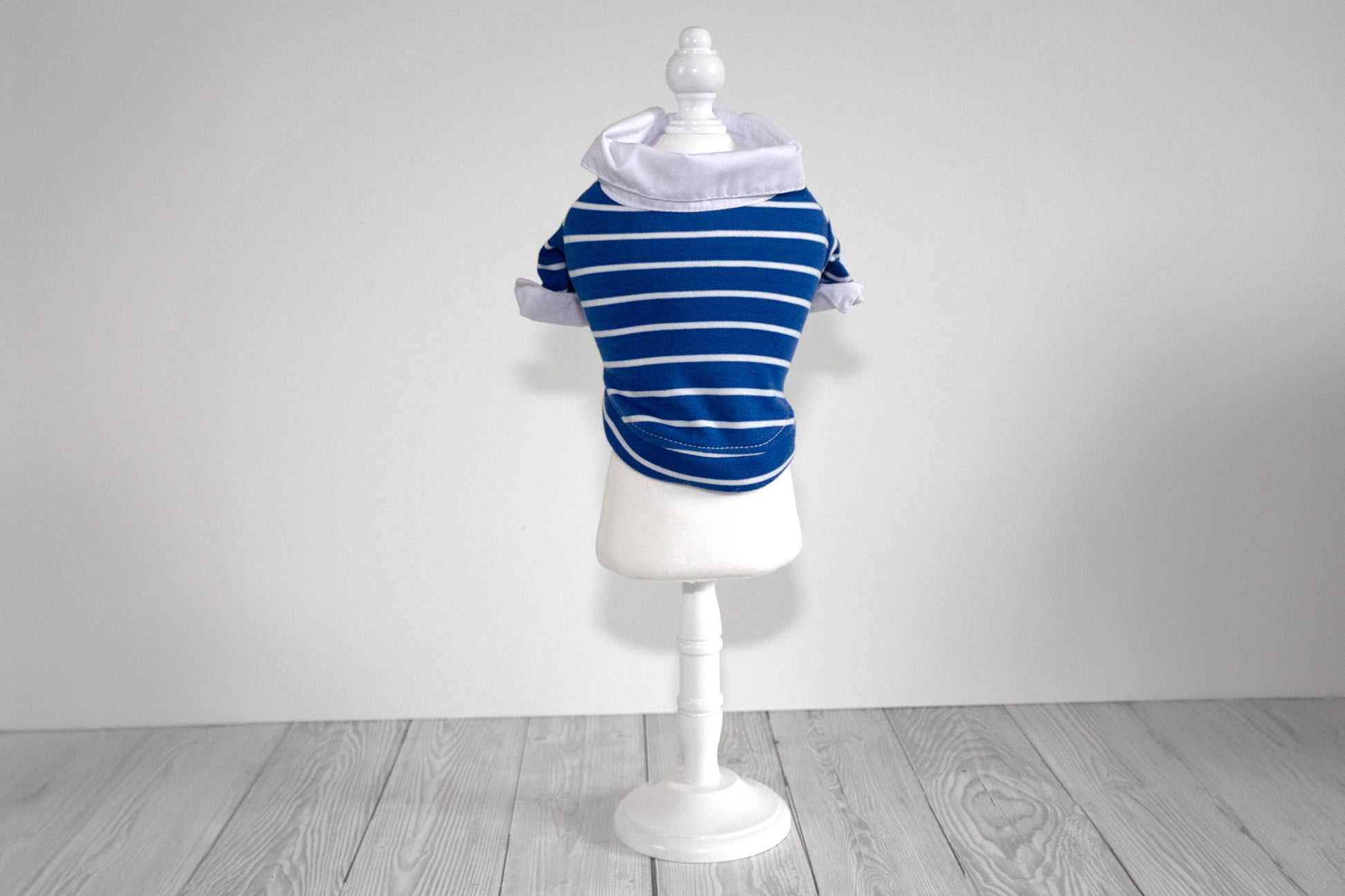 Blue Striped Dog Shirt - Xtra Small