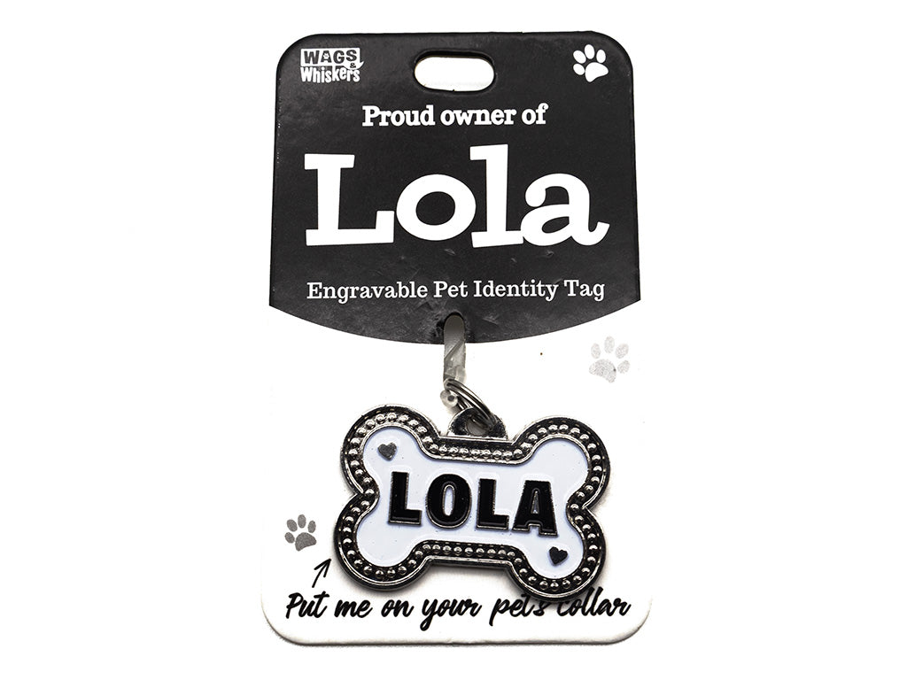 Wags & Whiskers Lola Dog Identity Tag