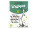 Card with a whippet illustration and text about love and a whippet.