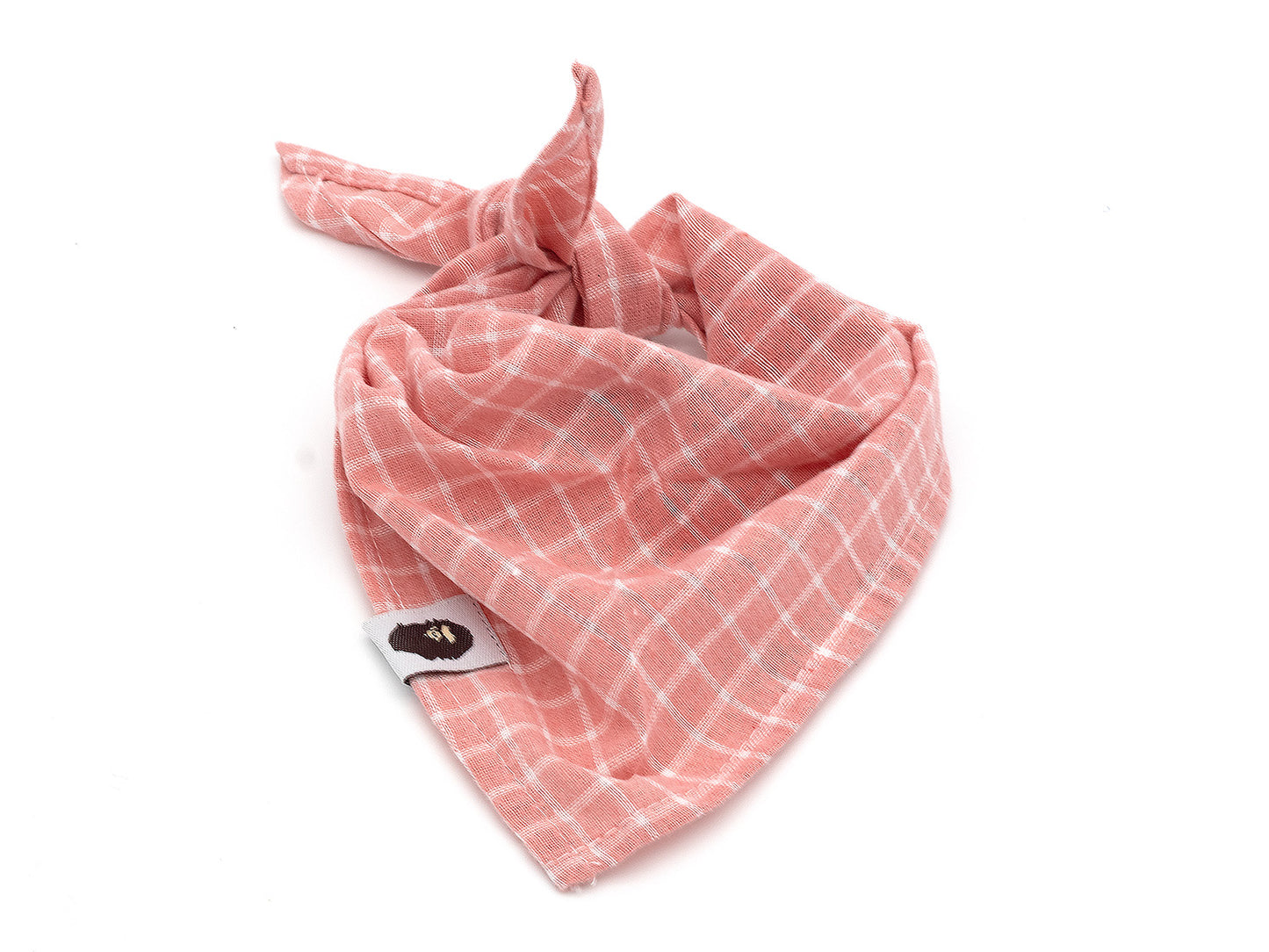 Pink & White  Gingham  Bandana