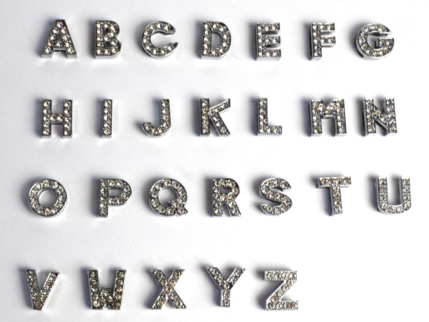 A-Z Rhinestone Slide Letter Charms