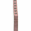 A close-up of a dusty pink faux-leather strap, likely for a belt or watch, featuring a vertical row of silver-toned rhinestone studs on the right side, set against a plain white background.
