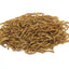 A pile of dried mealworms