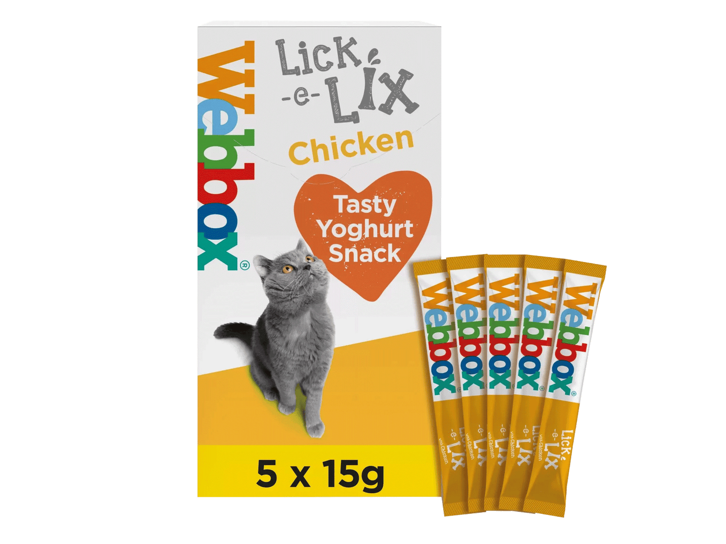 Webbox Lick-e-Lix with Chicken Tasty Yoghurt Snack