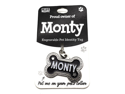 Wags & Whiskers Monty Dog Identity Tag