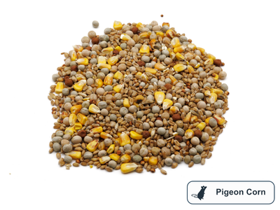 A pile of pigeon corn