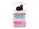 Stack of colorful cat-shaped cards with a black cat on top and 'Have a purrfect day!' text.