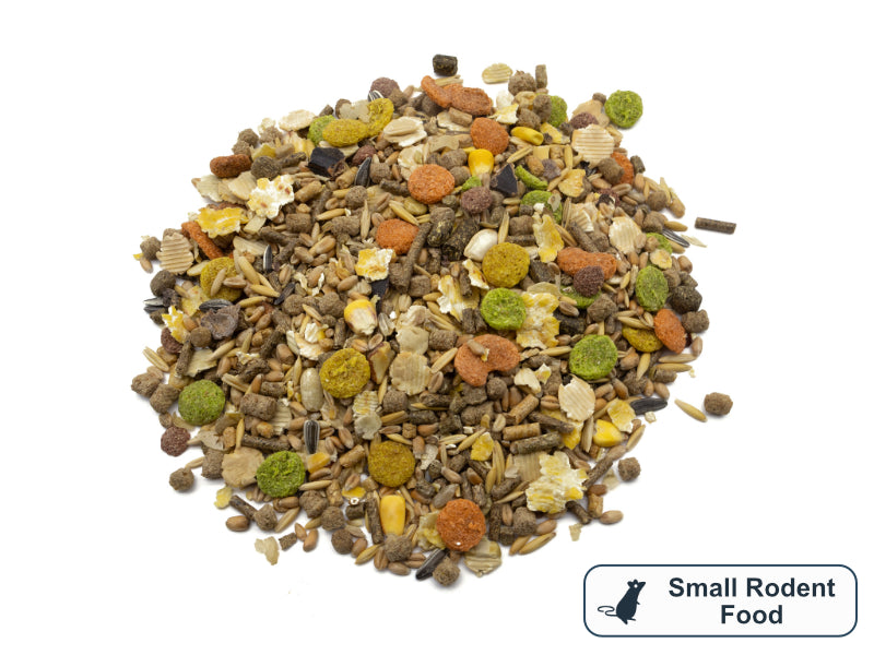 A pile of Small Rodent Food