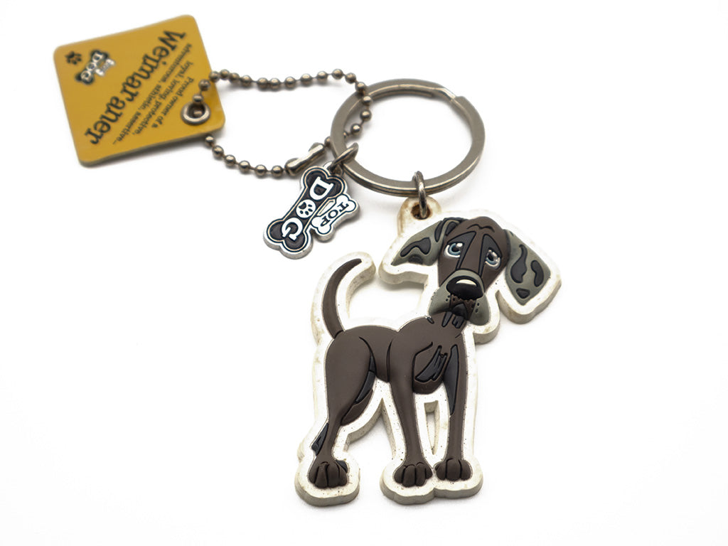 Wags & Whiskers Weimaraner Keyring