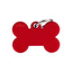 My Family Blank Large Red Bone Pet Tag