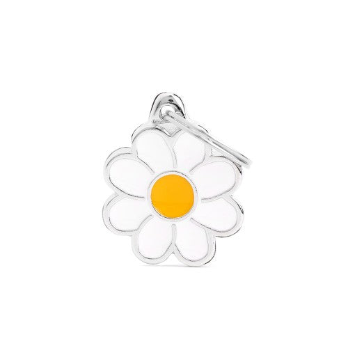 My Family Blank Small daisy Pet Tag Charm