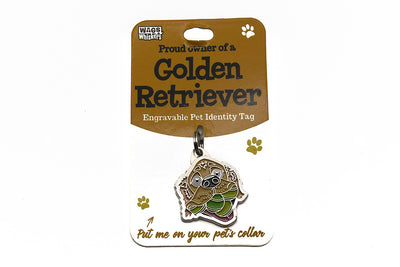 Wags & Whiskers Golden Retriever Dog Identity Tag