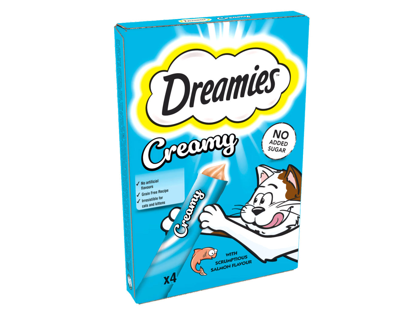 DREAMIES™ Creamy Snack Cat & Kitten Treat with Salmon Flavour