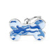 My Family Blank Large Blue Camouflage Bone Pet Tag